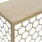 Gold Metal Contemporary Console Table 30" x 42" x 14"